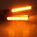GLiving 4pcs 12LED Motorcycle Turn Signals Bulb Indicators Blinkers Lights Lamps with Flexible LED Amber for any Harley Honda Yamaha Suzuki Kawasaki Custom Bike Cruiser Choppers