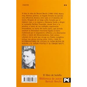 El Interrogatorio De Luculo, El Alma Buena De Sezuan, El Senor Puntila Y Su Criado Matti / The Trial of Lucullus, The Good Person of Sezuan, Puntila .