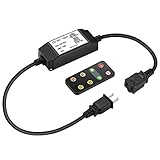 Mpow Wireless Remote Control Dimmer, 150W Power, 30Ft Control Distance, RC On/Off & Stepless Dimming (25% 50% 75% 100% Brightness Optional) Waterproof for Outdoor LED Dimmable String Lights