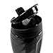 Trimr Shaker Bottle - Duo Boost 24 oz Protein Shaker Cup, Protein Mixer / Blender (Black)