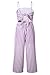 Alelly Women's Summer Jumpsuits Striped Tie Back Sleeveless Backless Wide Long Pants Rompers