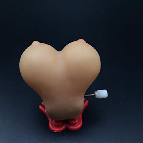 Fdrirect 1pcs 6.56CM Jumping Prank Jolly Toy Boob Jumping Toy Wind Up Boobs Toy