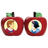 Westland Giftware Ceramic Magnetic Salt and Pepper Shaker Set, Disney Snow White and Prince Charming, 2.5-Inch, Set of 2