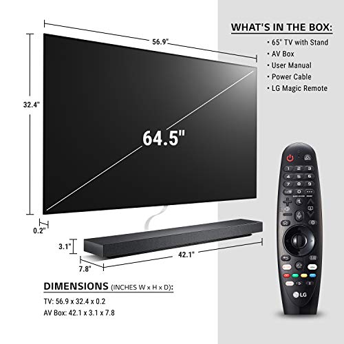LG OLED WX Series 65” Alexa builtin 4k Smart TV (3840 x 2160