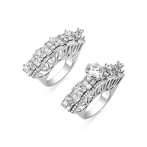 Queenly White Toned Ring|Rings for Women Ring for Girlfriend
