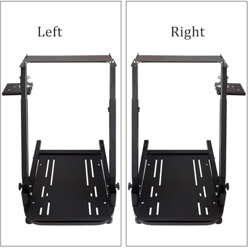 Sim Racing Wheel Stand, Adjustable Steering Simulator Gaming Cockpit, Compatible with Logitech G25,G27,G29,G920, Black 58 * 48 * 80CM