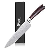 Whew Chef Knife, 8 Inch Japanese High Carbon Stainless Steel Pro Kitchen Knife with Ergonomic Handle, Razor Sharp,Stain and Corrosion Resistant,Best Choice for Home Kitchen and Restaurant
