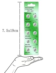 SKOANBE 40PCS AG3 LR41 392 384 192 1.5V Button Coin