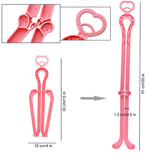APREUTY Shoe Stretcher Women and Men's Shoe Stretcher Boots Stretch for Wide Feet-Pair Pink - Thumbnail 3