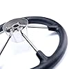 Amarine-made-13-12-Inch-Boat-Marine-5-Spoke-Destroyer-Steering-Wheel-with-Black-Foam-Grip