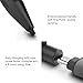 Salute Stylus Pen Active Touch Screen Capacitive Pen USB Charging Capacitor for iPhone iPad Samsung Tablet Black