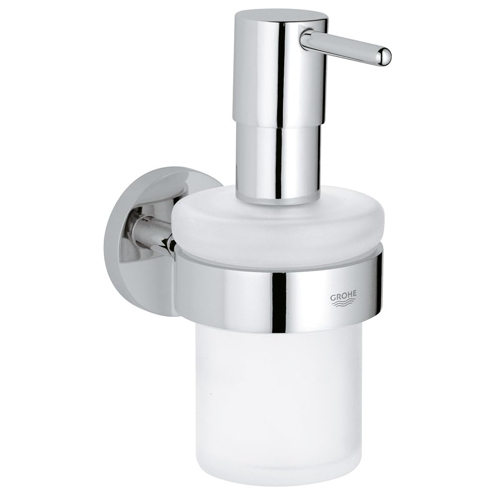 GROHE 40448001 Essentials Soap Dispenser with Silver Holder