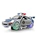 Justice Team Kids Toy Police Blue & Navy Car,Bump and Go Toy Action Engine With Police Sounds,Sirens and Bright Flashing Back and Front Lights-Assorted Colors