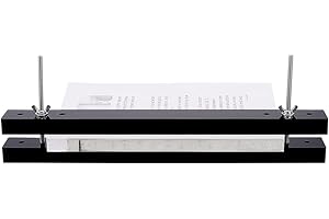 BENECREAT Acrylic Book Binding Press Machine Findings, 15x1.5Inch Black Flat Paper Press Machine Acrylic Form Factor Padding Press for Home, School, Office DIY Bookbinding