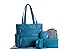SoHo Williamsburg Diaper Bag Large Tote (One Size, Teal)