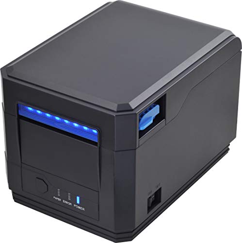 MUNBYN Thermal Printer, 80MM Kitchen Thermal Receipt Printer with Sound Beeping Alarm and Auto Cutter, USB RS232 Serial LAN Port, Waterproof Oilproof Support ESC/POS