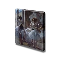 Dancers at Rest by Edgar Degas - Canvas Print Wall Art Famous Painting Reproduction - 12" x 12"