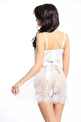 BeLuring-Womens-Sexy-Sheer-Floral-Lace-Babydoll-Lingerie-with-G-string
