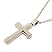Stainless Steel Cross Necklace for Men – 24 In. Chain, Lobster Clasp, Cross Pendant, Black Gift Box – Quality Gifts, Everyday Collections by Blackbox Jewelry, 1.9x1.2x0.2 In.