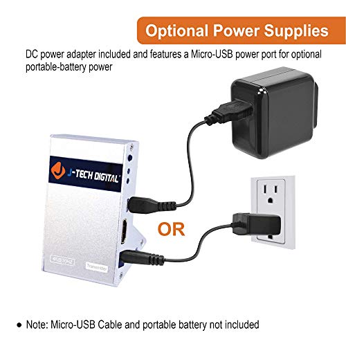 JTech Digital Wireless HDMI 4K Extender Zero Latency 30M (100ft) Line