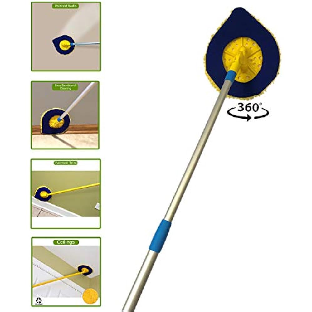 Chomp Long Dust Mops Handle Mop5 Minute CleanWalls Extendable Washer