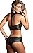 Iooho Women's Sexy Halter Leather Pole Dancing Backless Bodysuit Lingerie Set,Black1,free size