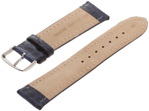 Hadley-Roma Men's MSM907RF-220 22-mm Blue Genuine Leather WatchStrap
