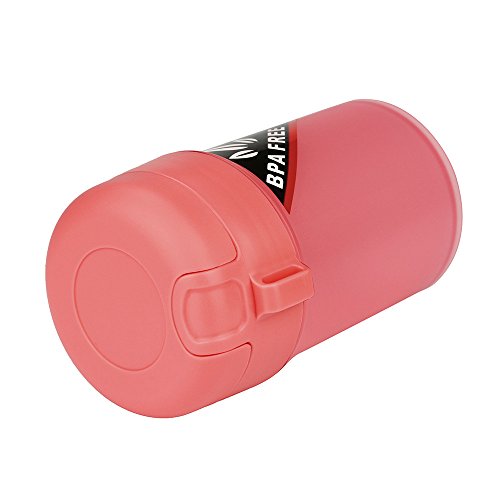 New！BingYELH Portable Water Bottle,Sports Water Bottle Plastic Water Cup Creative Kettle Drink Travel Cup (Pink) - Thumbnail 4