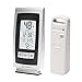 AcuRite Digital Indoor/Outdoor Thermometer with Intelli-Time Clock (Silver/Gray)