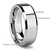 King Will Men's 8mm Tungsten Carbide Ring Polished Plain Comfort Fit Wedding Engagement Band