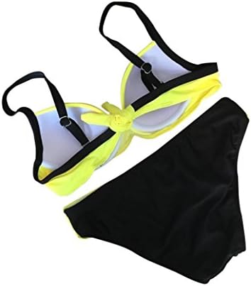 Toponeline Sexy Women Ladies Bikini Push-up Padded Bra Swimsuit Bathing Set Beach Swimwear YeMedium flexible