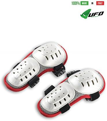 UFO Plast Made in Italy Multisport Elbow Guards for Kids/Elbow Protection Pads/Polyethylene Shells/One Size fits All/for: Motorcycle, Motocross, Snowboard, Ski, Hockey