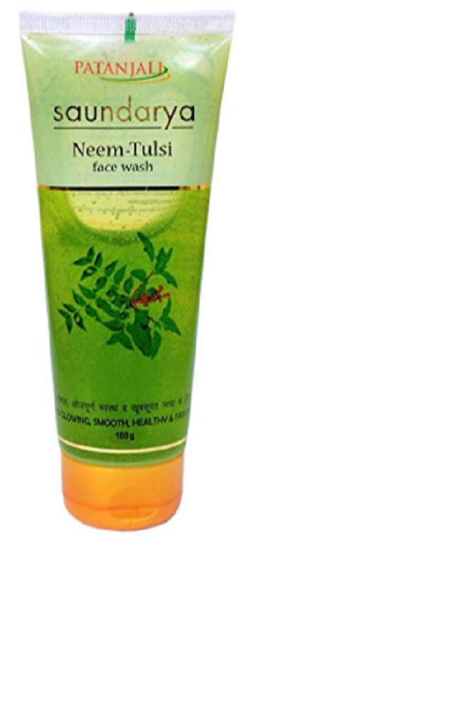 patanjali neem tulsi face wash for oily skin