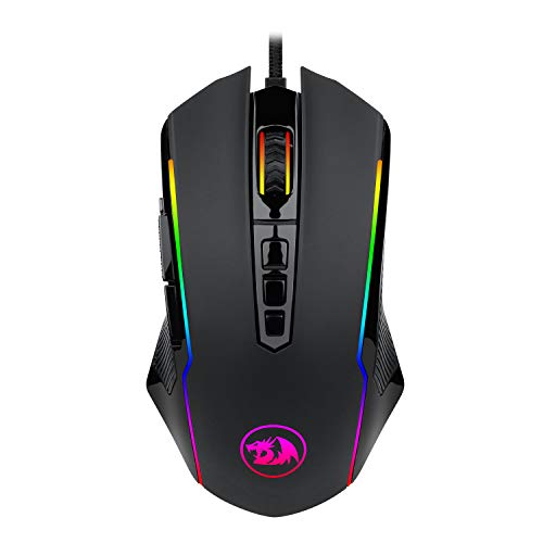 Redragon M910 Ranger Chroma Gaming Mouse with 16.8 Million RGB Color Backlit, Comfortable Grip, 9 Programmable Buttons, up to 12400 DPI User Adjustable