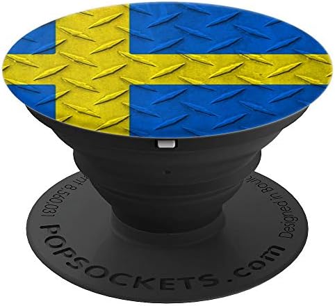 Sweden Flag State flag Stockholm Gothenburg Swedish - PopSockets Grip and Stand for Phones and Tablets