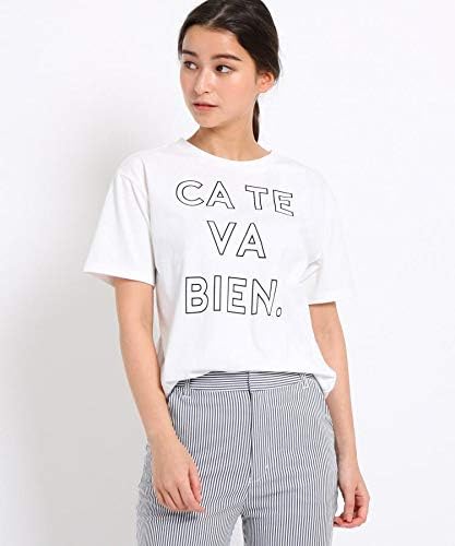 Amazon エージー バイ アクアガール Ag By Aquagirl Cate Va Bien ロゴtシャツ C 38 M ホワイト 001 Tシャツ カットソー 通販