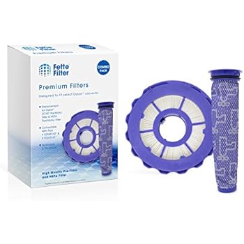Fette Filter - HEPA Post-Motor Filter & Pre-Motor Filter Compatible with Dyson DC40. for Animal, Multi Floor, Origin and Total Clean Vacuums. Compare to Part # 923587-02 & 922676-01 - Combo Pack