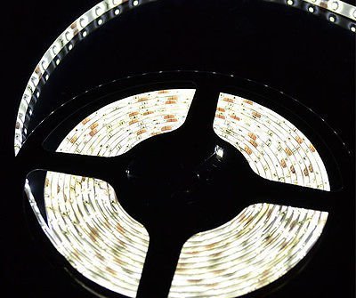 16.4ft 5m150Leds Strip Waterproof Flexible Srips Light Without 12v Power Supply.Hours-Ideal for Gardens,Homes,Kitchen,Under Cabinet,Aquariums,Cars,Bar,DIY Party Decoration Lighting(white)