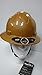 HDPE Natural Tan Full Brim Hard Hat with Fas-trac Suspension