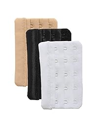Extensor de sujetador suave y cómodo, paquete de 3 unidades, tamaño múltiple