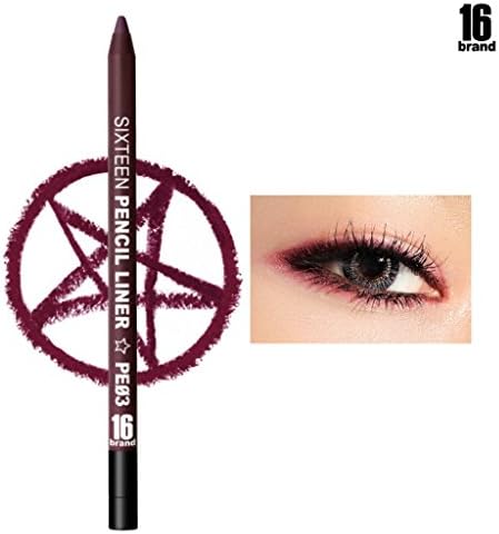 [16Brand] 16 Pencil Liner 0.5g / #PE03 Burgundy (No Smudging Waterproof Eyeliner)