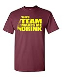 This Team Makes Me Drink Washington Adult T-Shirt Tee