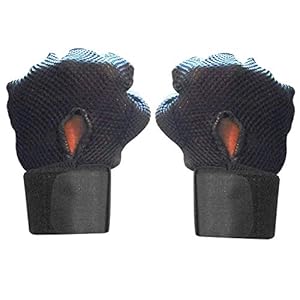 Gym Gloves for Men with Wrist Support Band for Weight Lifting and Exercise (Black)