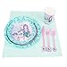 Mermaid Unicorn Party Supplies, Serve 16 Party Plates,Cups,Napkins and Cutlery for kids Girls Birthday Sleepover party Baby Shower