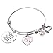 RUNXINTD Occupational Therapist Gifts Inspirational Jewelry Therapy Bracelet Believe You can and You're Halfway There Graduation Gift OT Gift (OT Silver Bracelet)