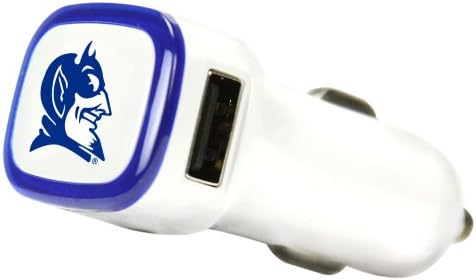 NCAA Duke Blue Devils Car Charger, White