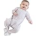 Woolino Toddler Footie Sleeper, Merino Wool Baby Pajamas, Baby Footed Sleeper for Boy & Girl, Romper for Unisex, 0-3m, Blush