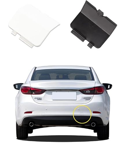 Front Bumper Tow Hook Cover For Mazda CX-5 2017-2021 - Easy Clip-On Replacement