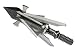 Muzzy Trocar HBX Hybrid 4 Blade Crossbow Broadhead, 100 Grain
