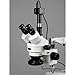 AmScope SM-4TZZ-144A Professional Trinocular Stereo Zoom Microscope, WH10x and WH20x Eyepieces, 3.5X-180X Magnification, 0.7X-4.5X Zoom Objective, Ambient Lighting, Double-Arm Boom Stand, Includes 0.5X and 2.0X Barlow Lens